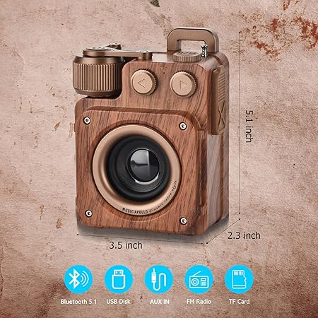 Music Apollo A16 Retro Wireless Bluetooth Speaker