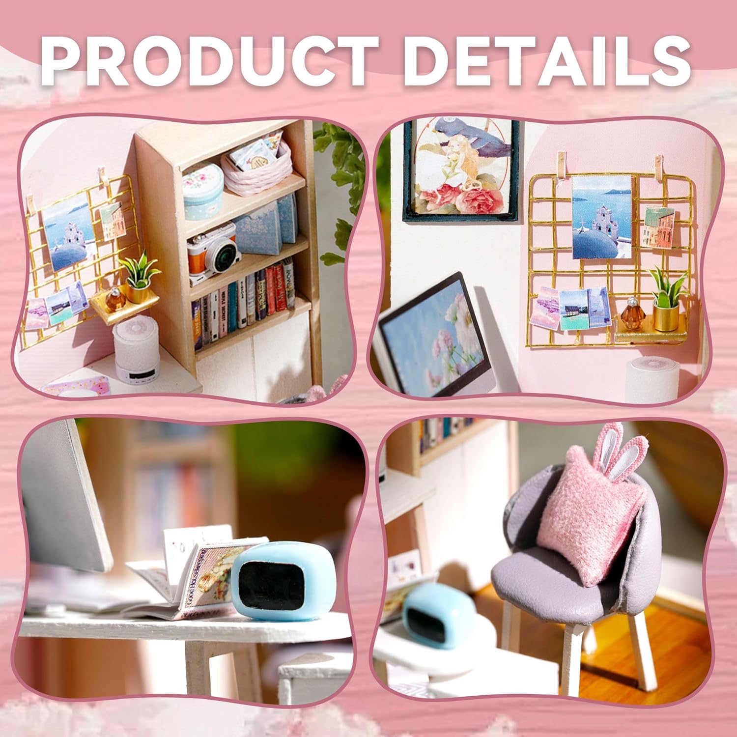 Cuteroom Diy Dollhouse - Corner of Happiness Series Miniature Kit - World of Creativity