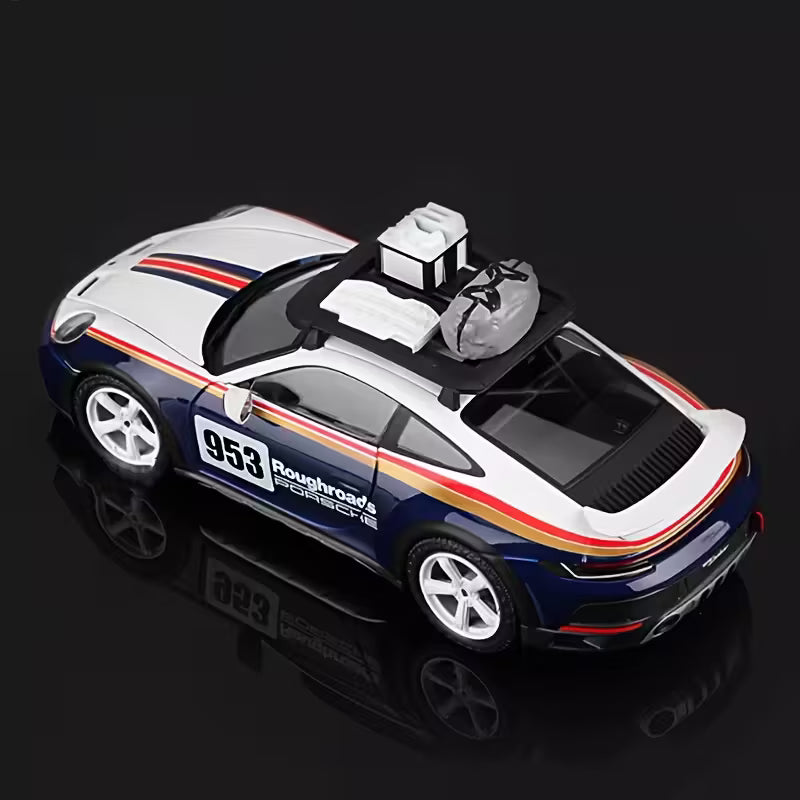 Bburago - 1 : 24 Diecast Scale Model - Official Licensed Product - Porsche 911 Dakar