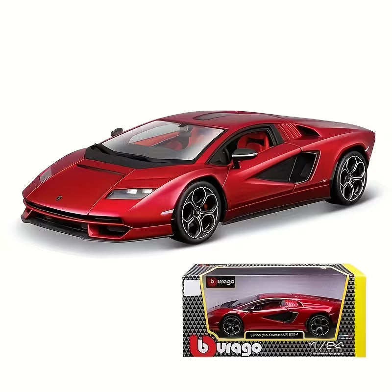 Bburago - 1 : 24 Diecast Scale Model - Official Licensed Product - Lamborghini Countach LPI 800-4