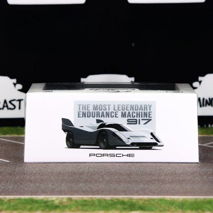 IXO Models Curitiba64 Scale 1:64 Premium Diecast Car Model with Acrylic Case - Porsche 917