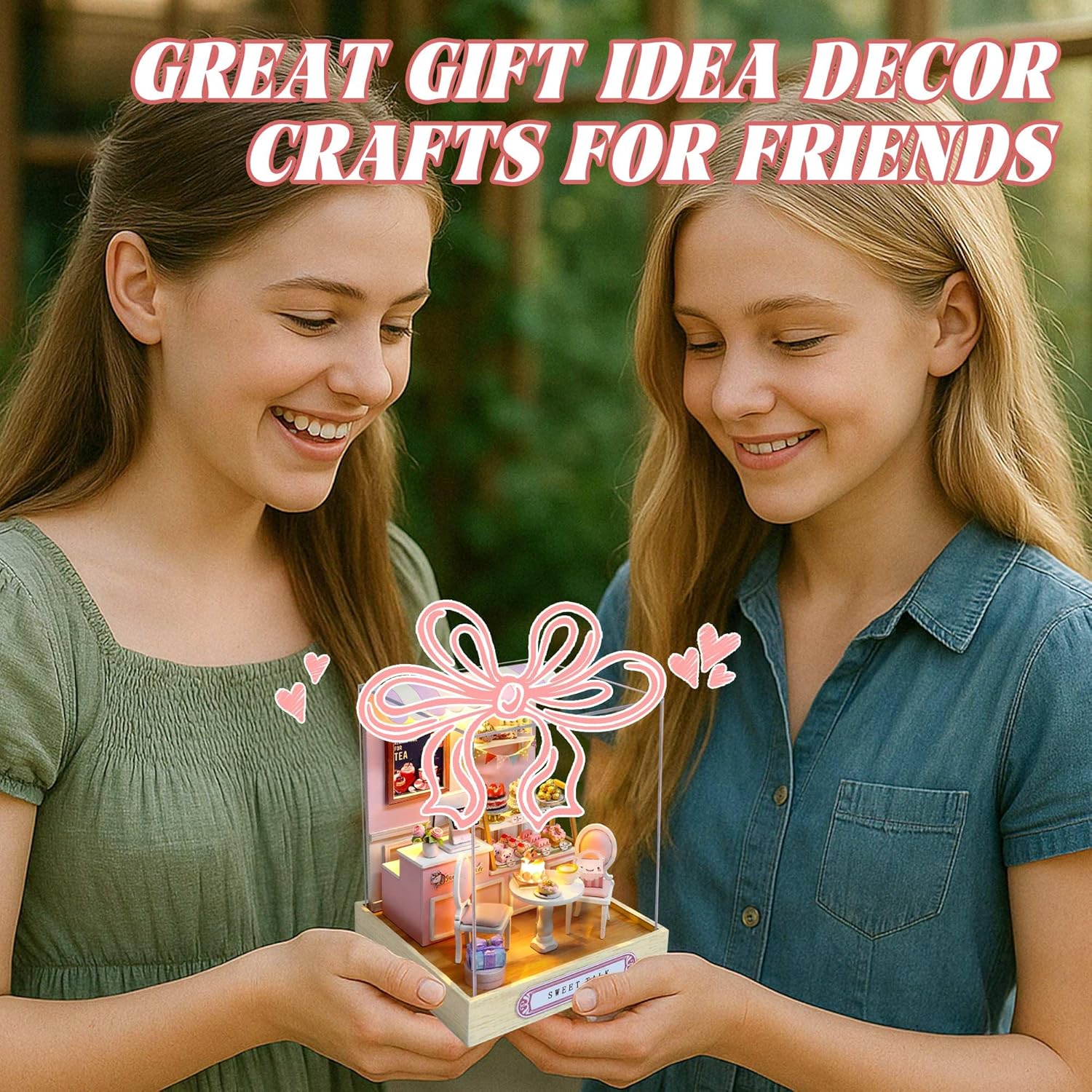 Cuteroom Diy Dollhouse - Corner of Happiness Series Miniature Kit - Sweet Talk