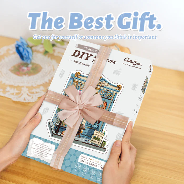 CUTEBEE DIY Book Nook Kit - Sweet Marie