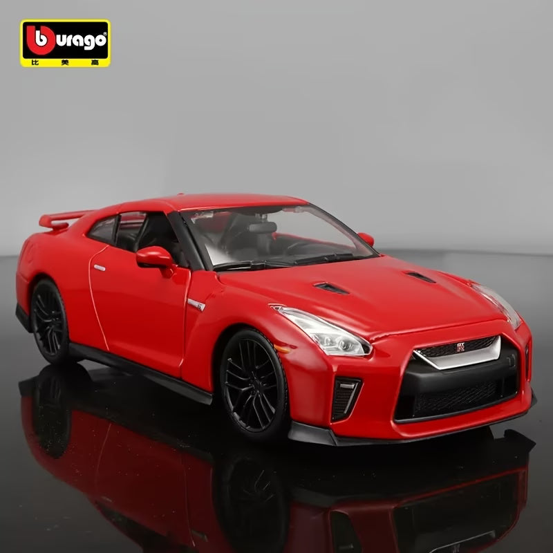Bburago 2017 Nissan GT-R Red 1:24 Scale Diecast Model Car
