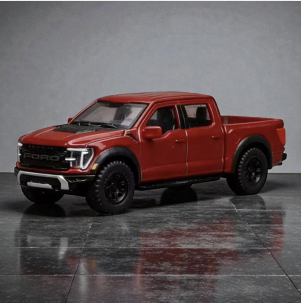 Bburago 2024 Ford F-150 Raptor Red Diecast Model