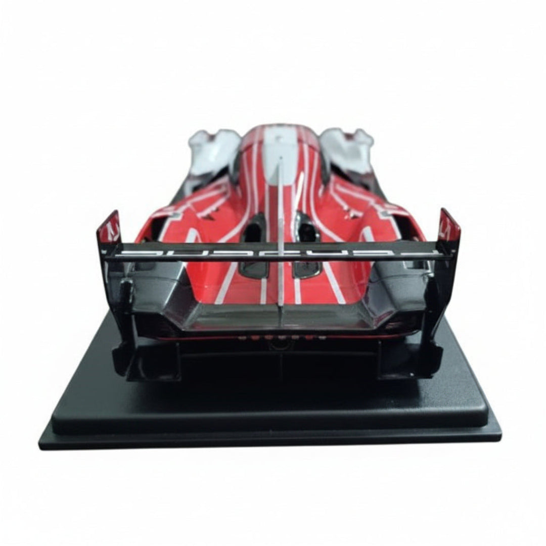 Bburago Porsche 963 #6 1:24 Scale Die-Cast Model Car | Porsche Racing Collectible with Display Base