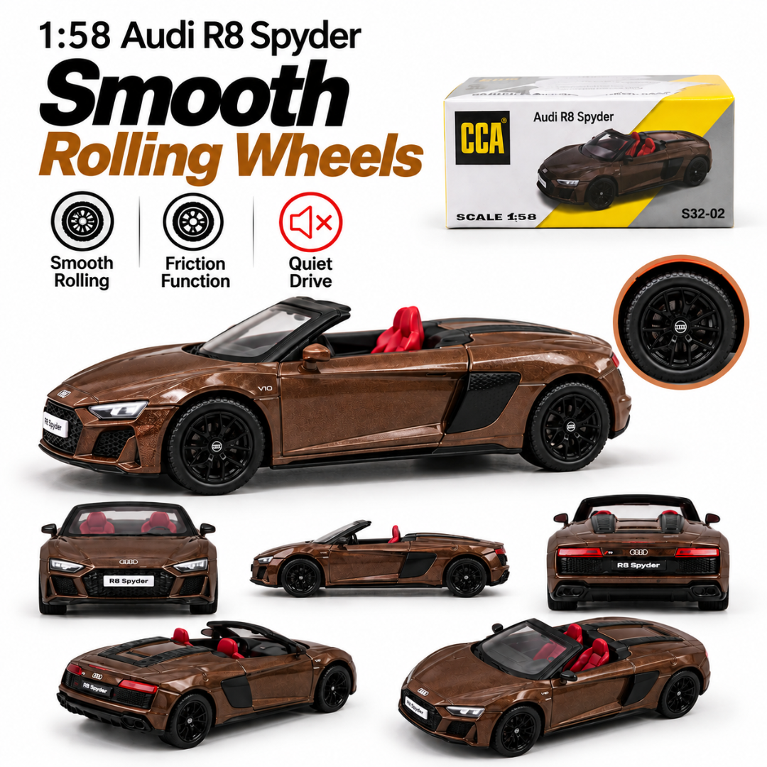 CCA Audi R8 Spyder S32-02 1:58 Diecast Model Car