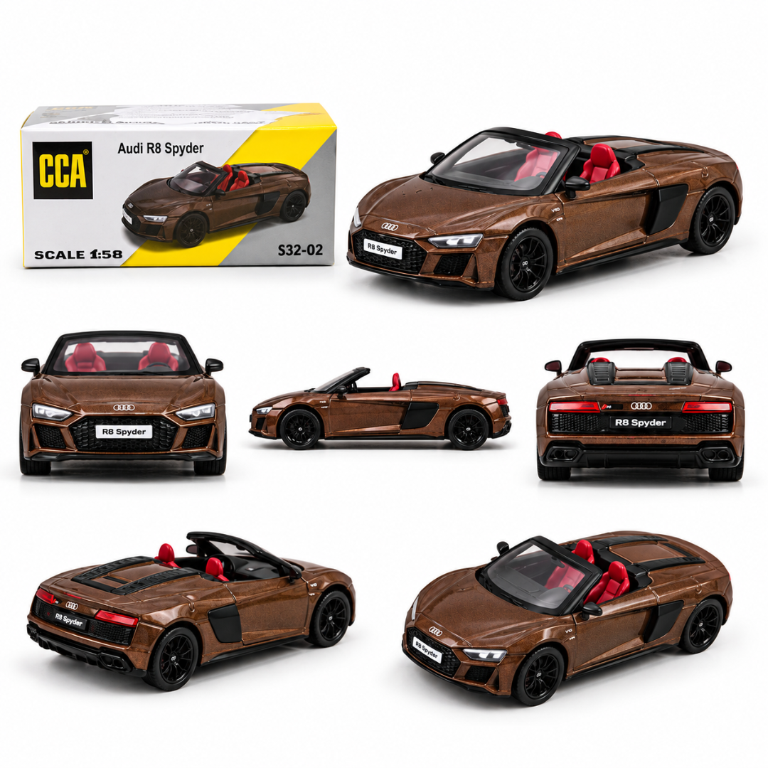 CCA Audi R8 Spyder S32-02 1:58 Diecast Model Car