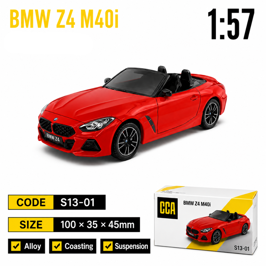 CCA BMW Z4 M40i Red 1:64 Diecast Model Car S13-01
