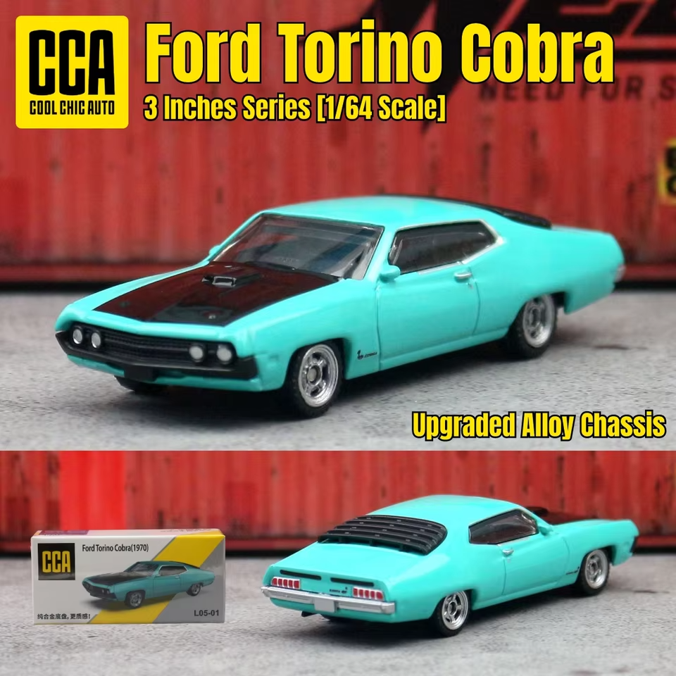 CCA Ford Torino Cobra 1970 Die-Cast Model Car – Classic Muscle Car