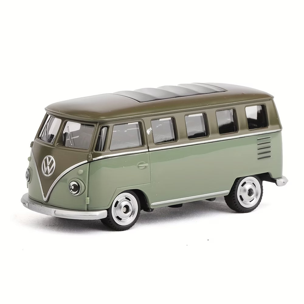 CCA Volkswagen T1 1:64 Scale Green Die-Cast Model Van | Vintage Volkswagen Bus Collectible