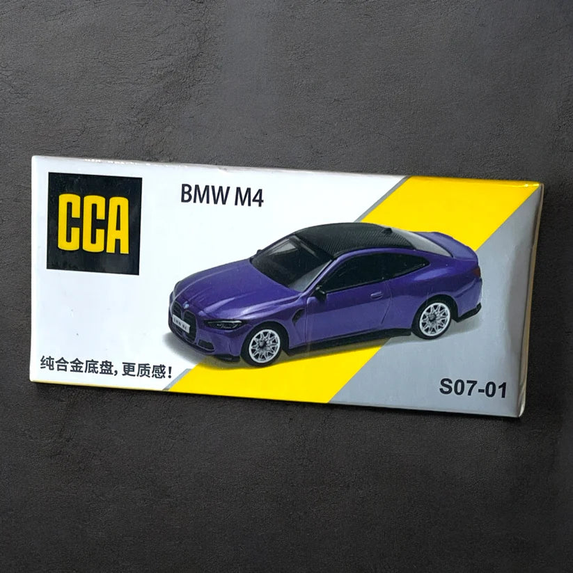 Scale 1 : 64 CCA BMW M4 - Purple Diecast Metal Model Car