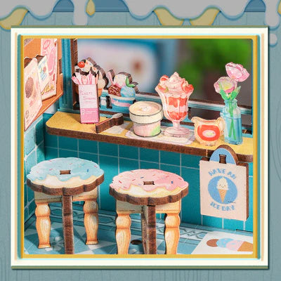 CUTEBEE DIY Book Nook Kit - Bella's Ice Cream