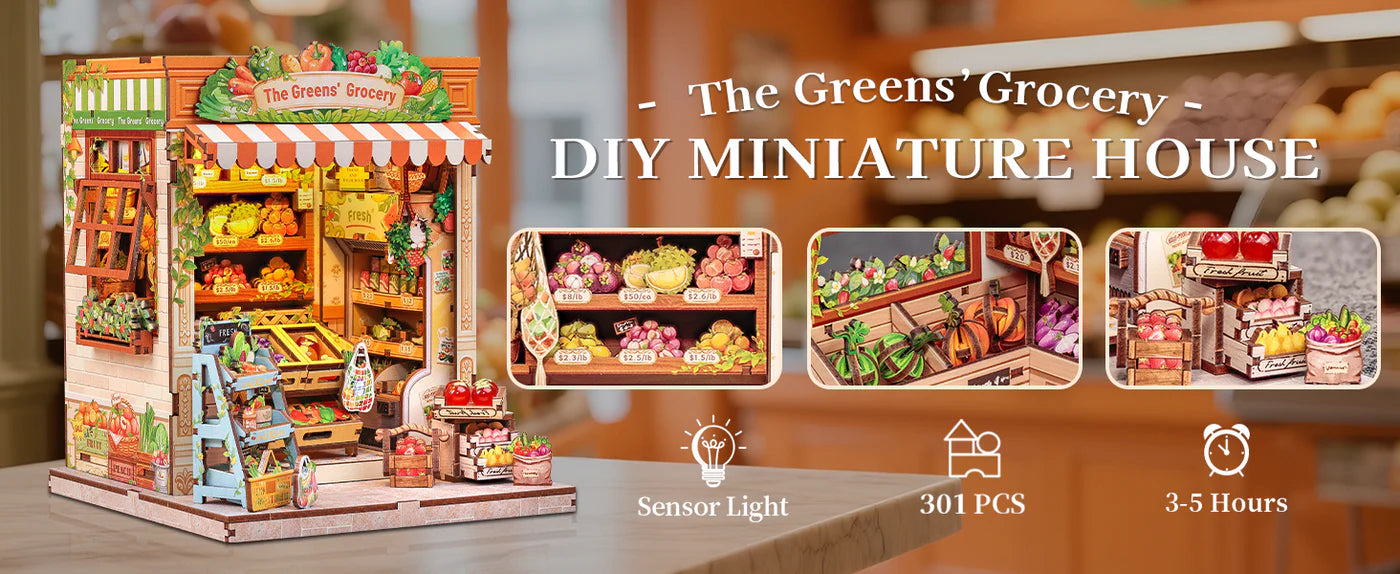 CUTEBEE DIY Book Nook Kit - The Greens' Grocery