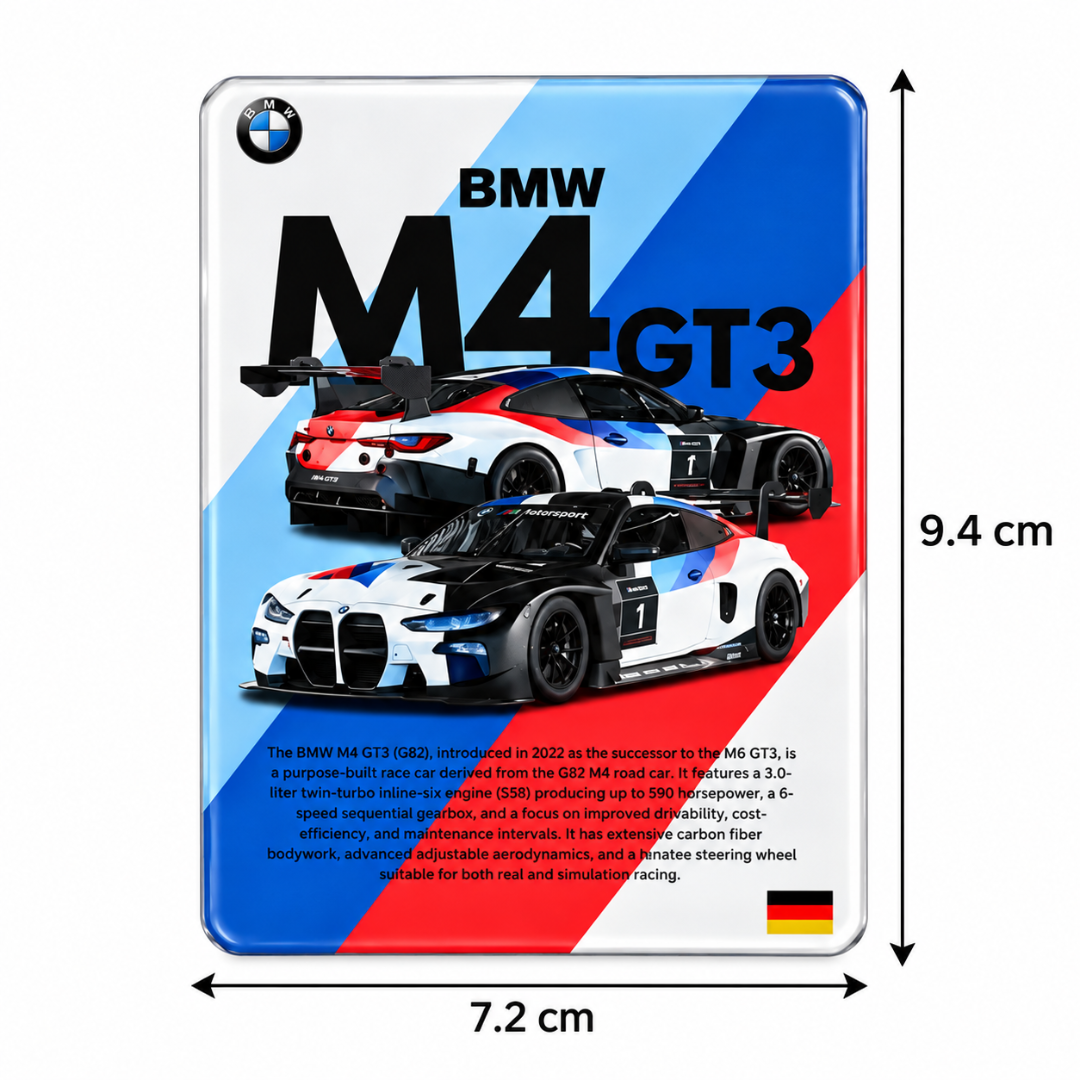 Car Themed Fridge Car Magnet – Ferrari, BMW, Mazda, JDM & Land Cruiser Designs | 7.2 × 9.4 cm