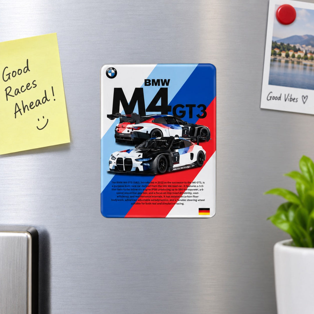 Car Themed Fridge Car Magnet – Ferrari, BMW, Mazda, JDM & Land Cruiser Designs | 7.2 × 9.4 cm