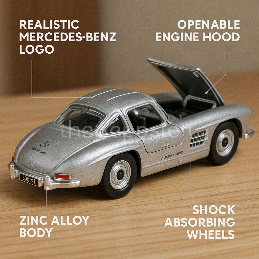 Bburago 1:64 1954 Mercedes Benz 300SL Diecast Metal Model Car
