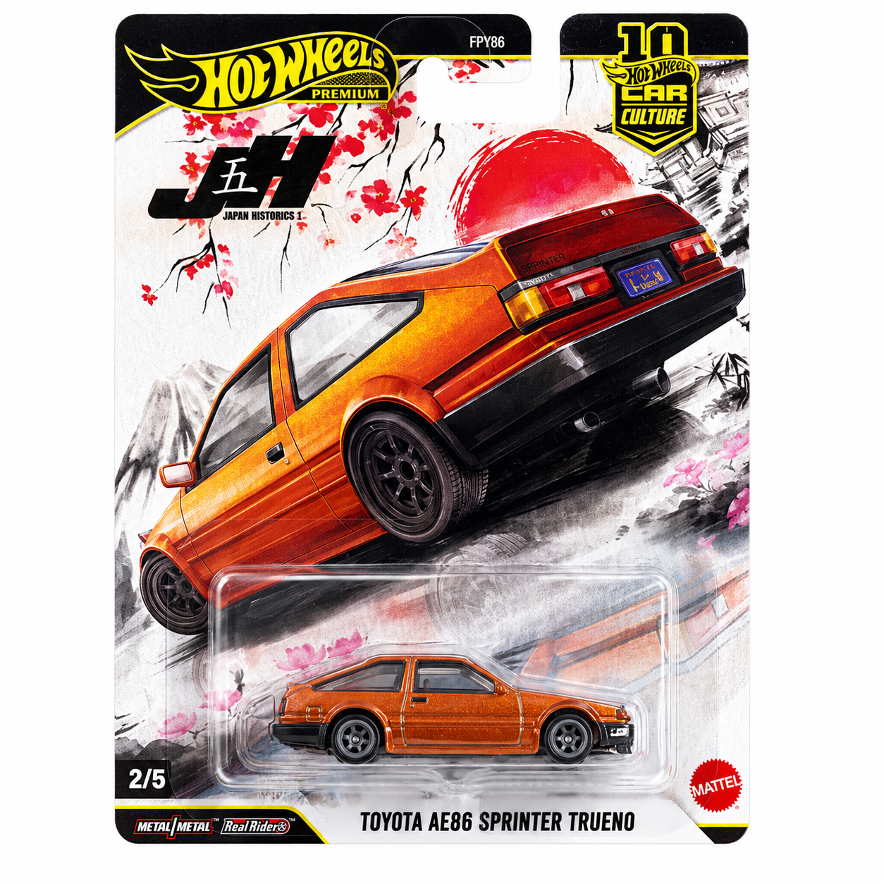 Hot Wheels Premium – Toyota AE86 Sprinter Trueno | Japan Historics Series