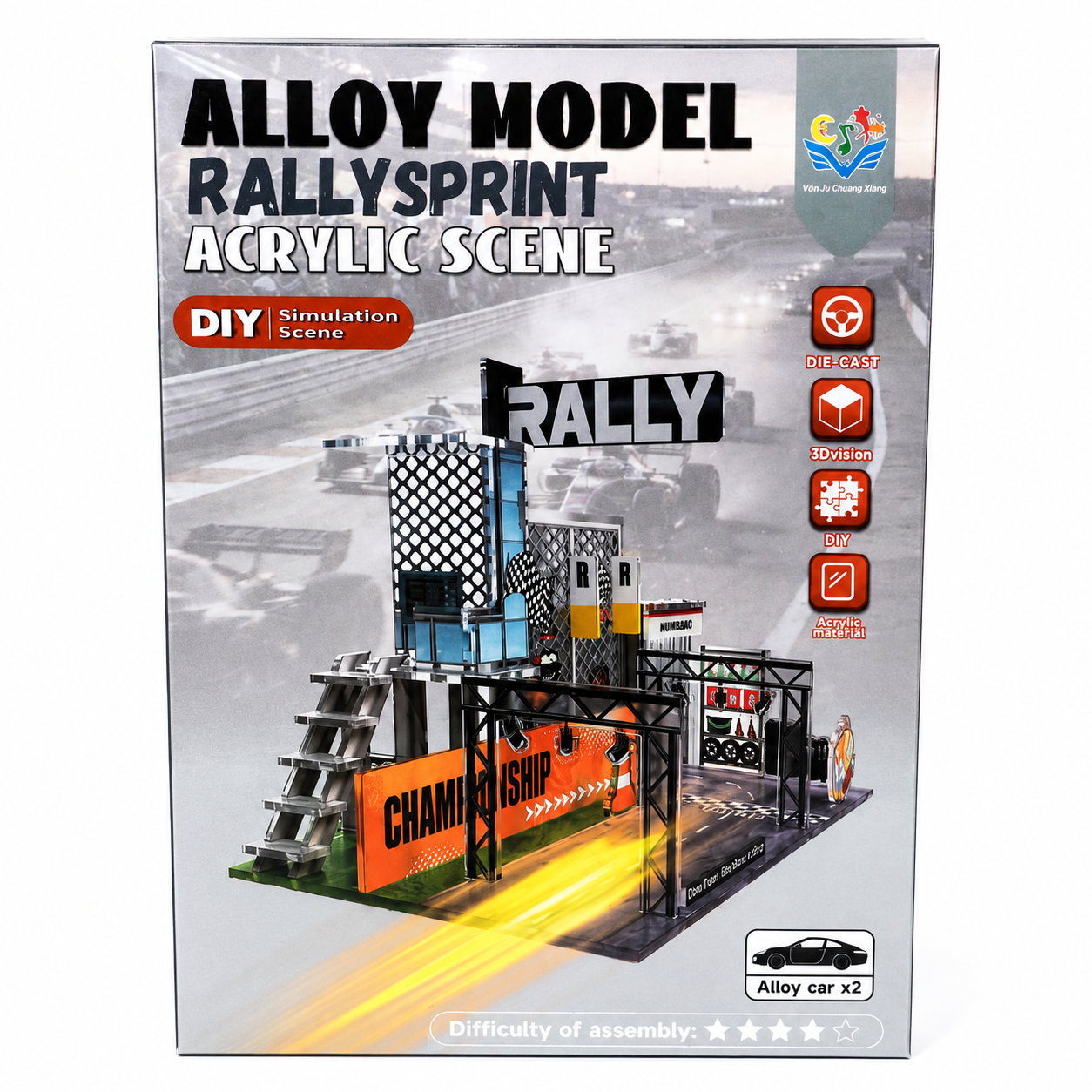 DIY Rally Racing Diorama with 2 Diecast Cars | 1:64 Scale Acrylic Display Scene