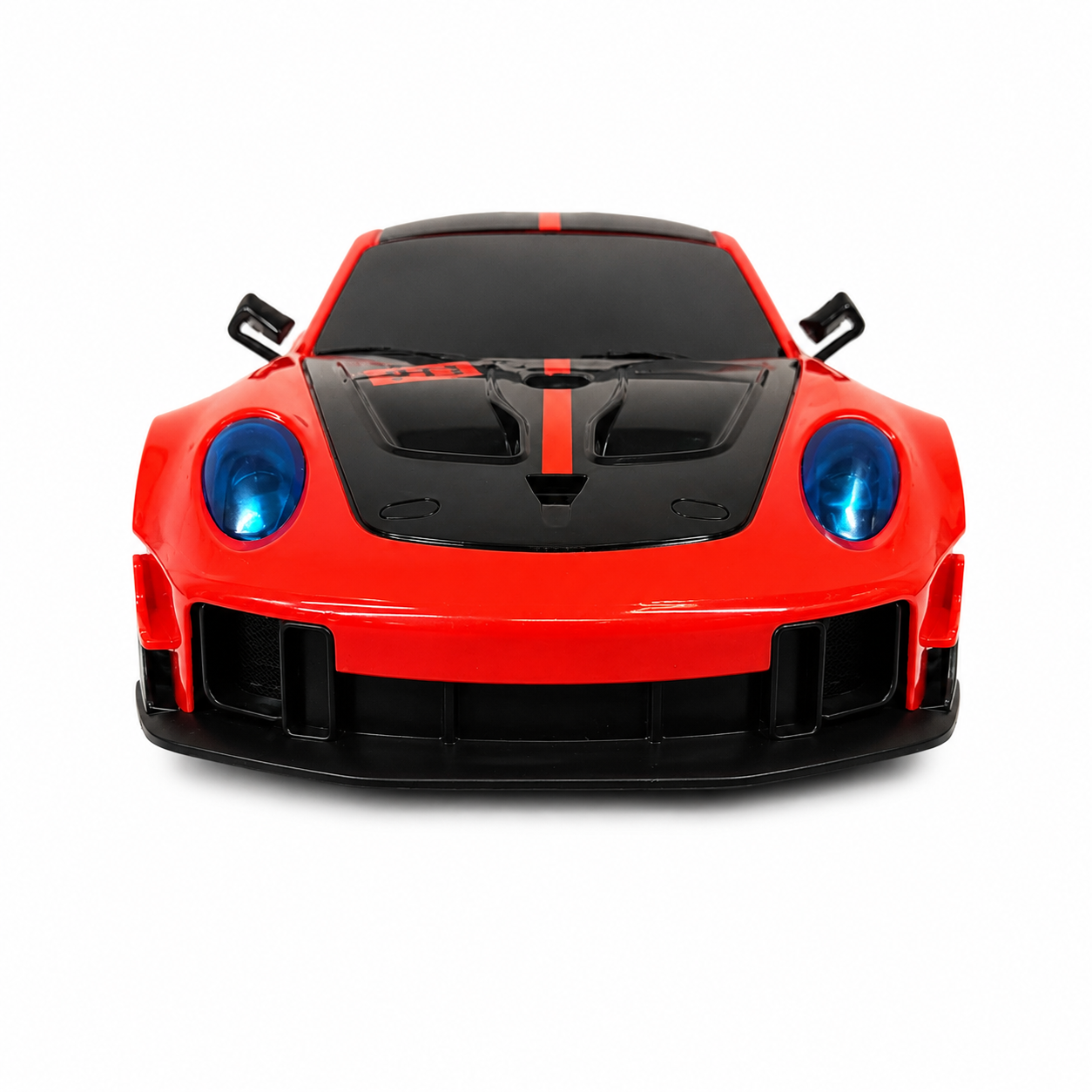 White Porsche 911 GT3 RSR RC Remote Control Sports Car with LED Lights & 2.4GHz Controller | Rechargeable High-Speed Racing Car