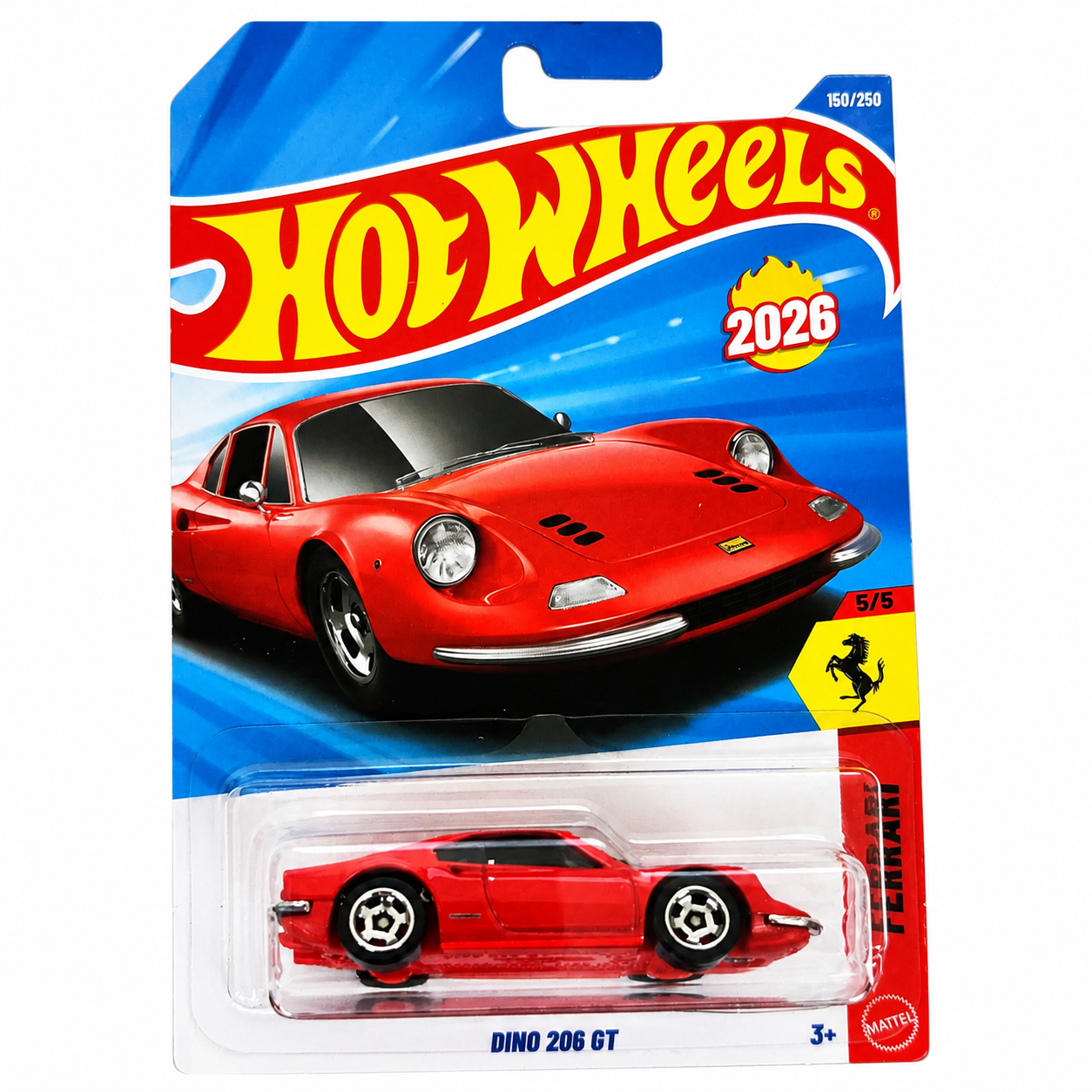 Hot Wheels Imported Dino 206 GT 2026 Mainline 1:64 Scale Die-Cast Collectible Car