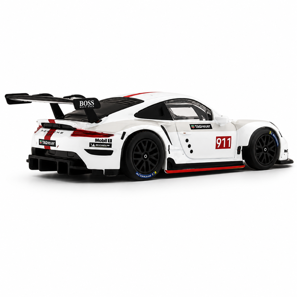 Porsche 911 RSR Bburago Die-Cast Model Car – 1:43 Scale Premium Collectible with Display Case