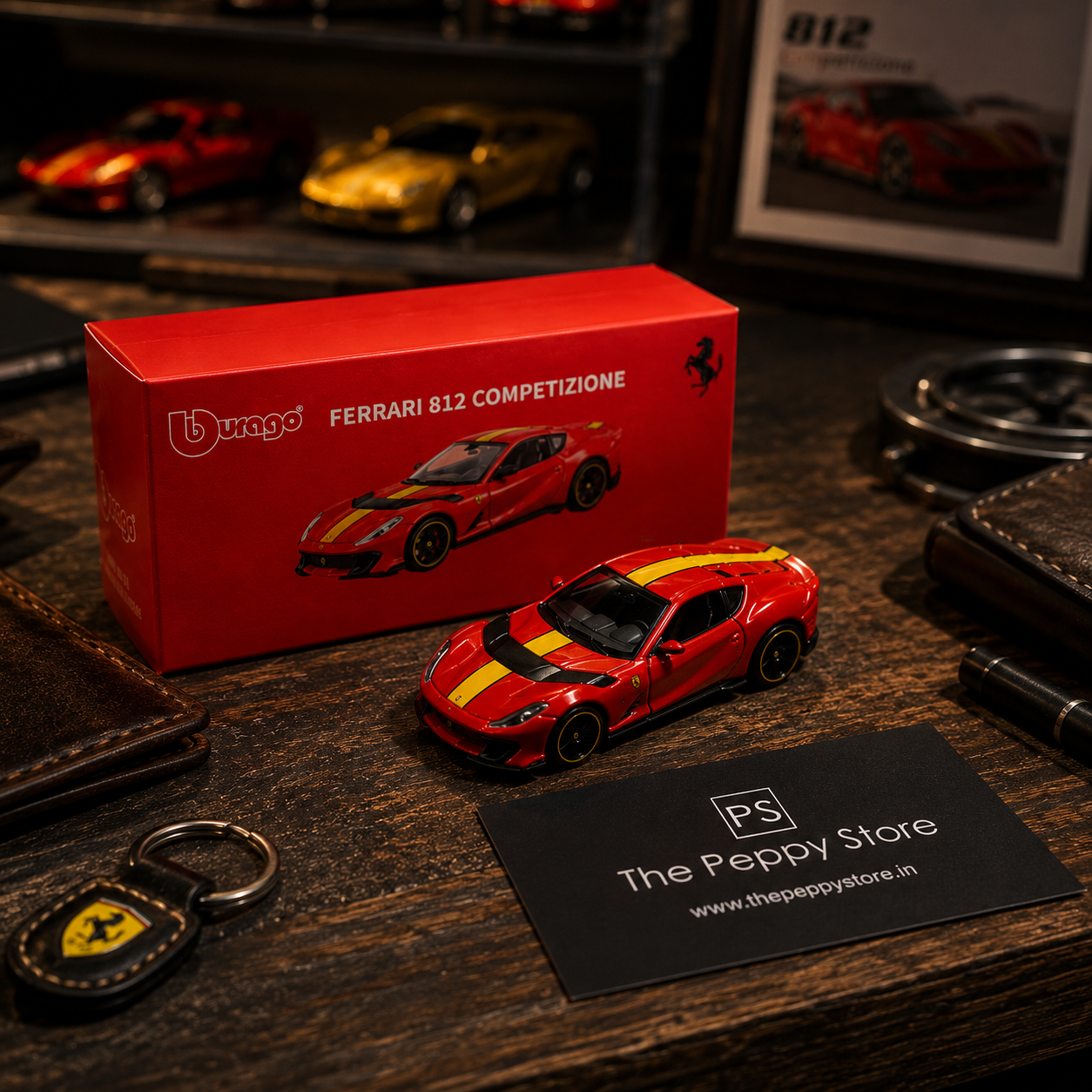 Official Bburago Ferrari 812 Competizione - 1 : 64 Diecast Scale Model