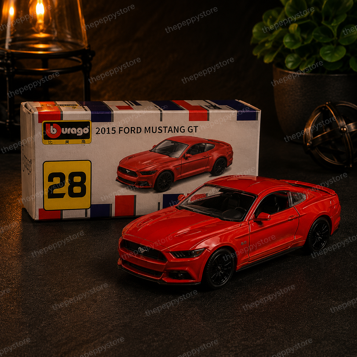 Official Bburago 28 2015 Ford Mustang GT - 1 : 64 Diecast Scale Model