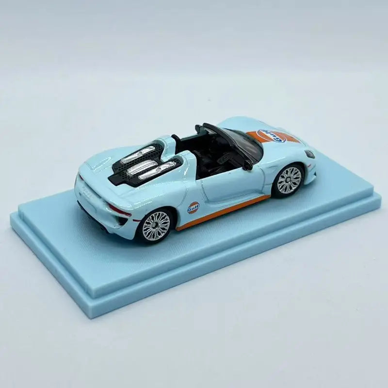 Scale 1 :61 CCA Gulf Porsche 918 Spyder Scale Model Car With Acrylic Case