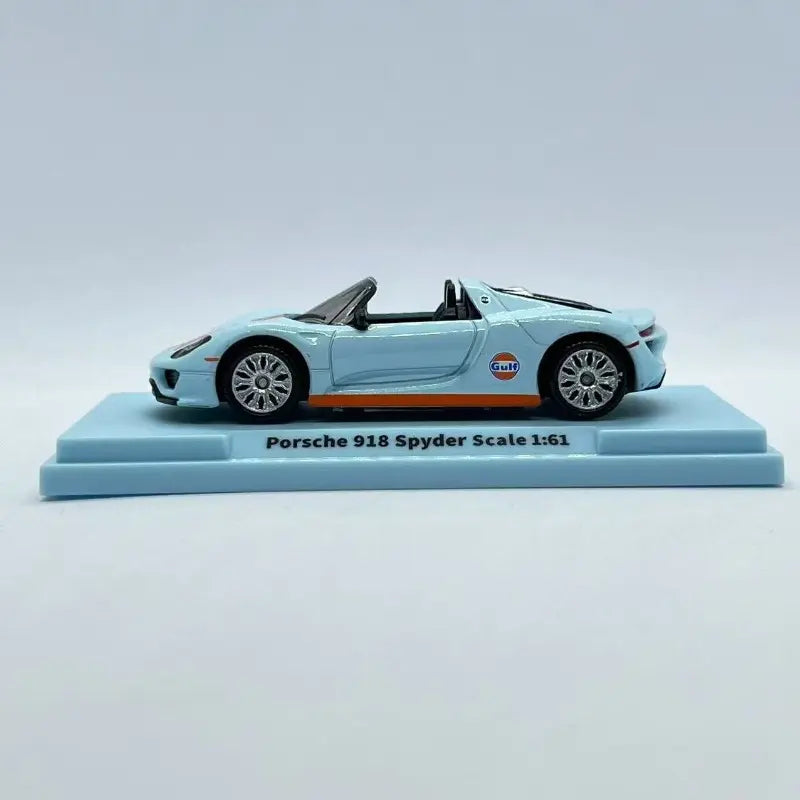 Scale 1 :61 CCA Gulf Porsche 918 Spyder Scale Model Car With Acrylic Case