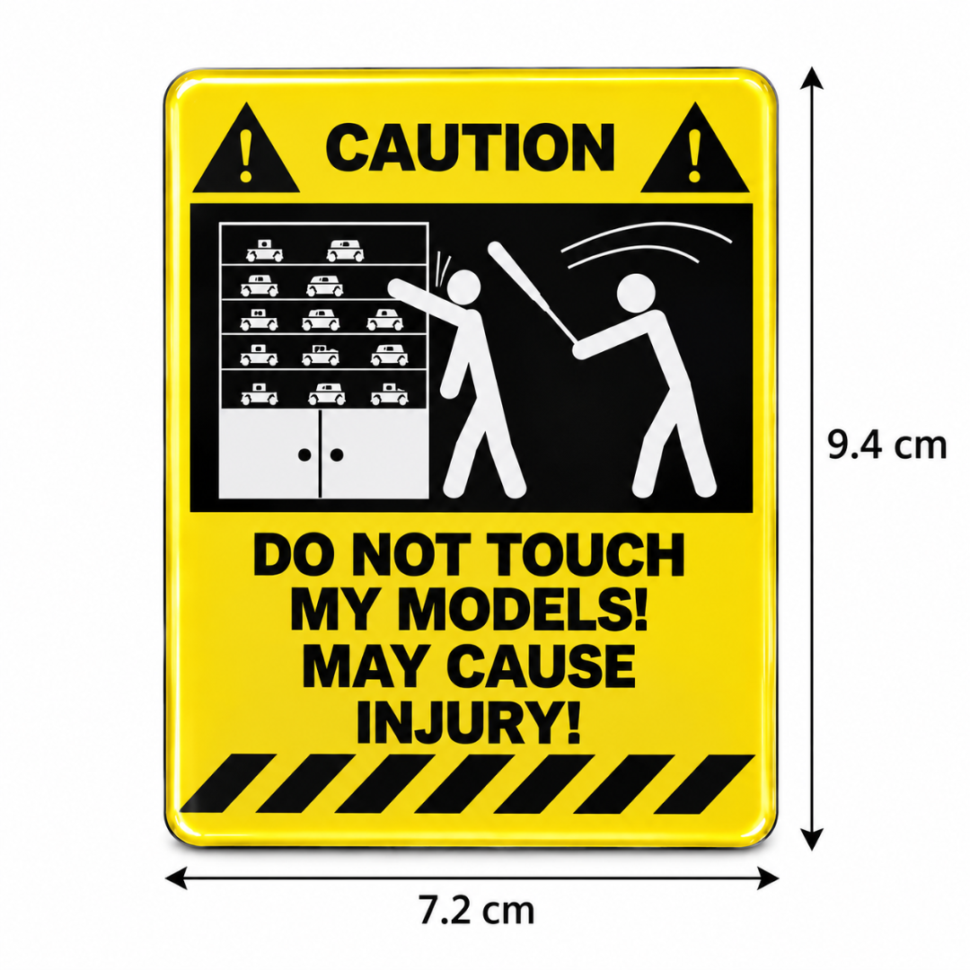 Do Not Touch My Models Fridge Magnet – Funny Car Collector Refrigerator Magnet