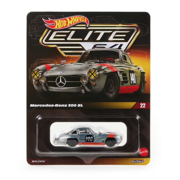 Hot Wheels Scale 1:64 Imported Elite 64 Hot Wheels Elite 64 Mercedes-Benz 300 SL Vehicle Exclusive Collection
