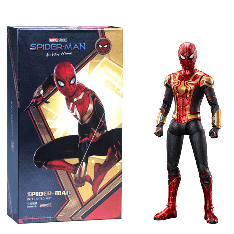 Marvel Studios Spider-Man No Way Home : 1:10 Scale Spiderman Upgraded Suit Figure by ZD Toys (Size-7 Inch)