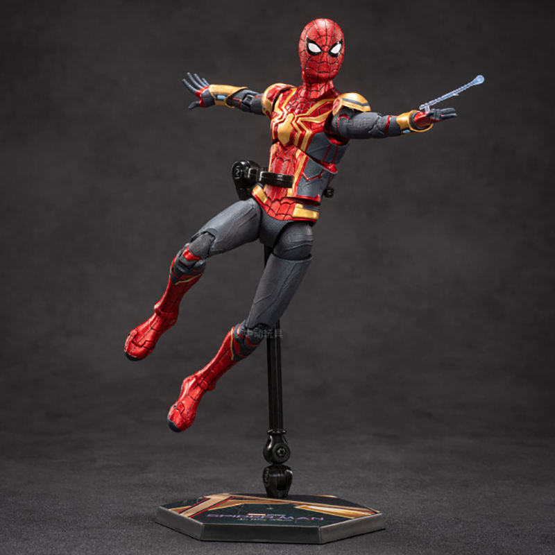 Marvel Studios Spider-Man No Way Home : 1:10 Scale Spiderman Upgraded Suit Figure by ZD Toys (Size-7 Inch)