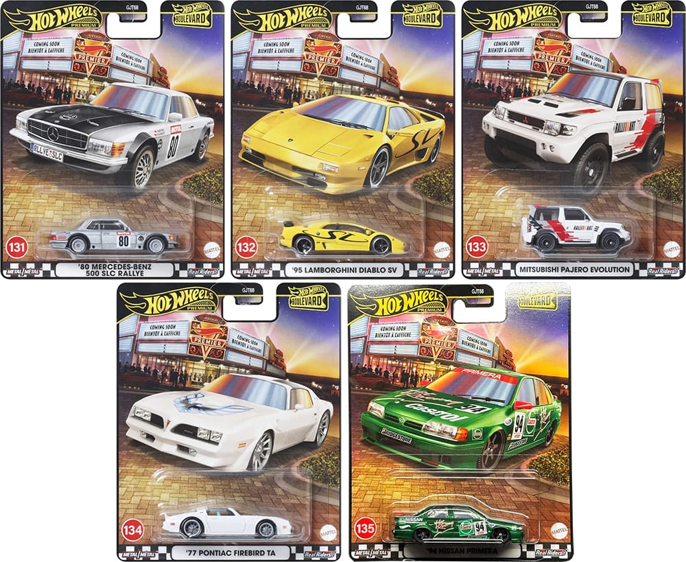 Hot Wheels Premium 2025 Boulevard Exclusive Collection - Set Of 5