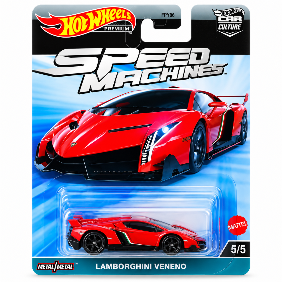 Hot Wheels Imported 2023 Premium Car Culture Speed Machines Complete Set of 5 – 1:64