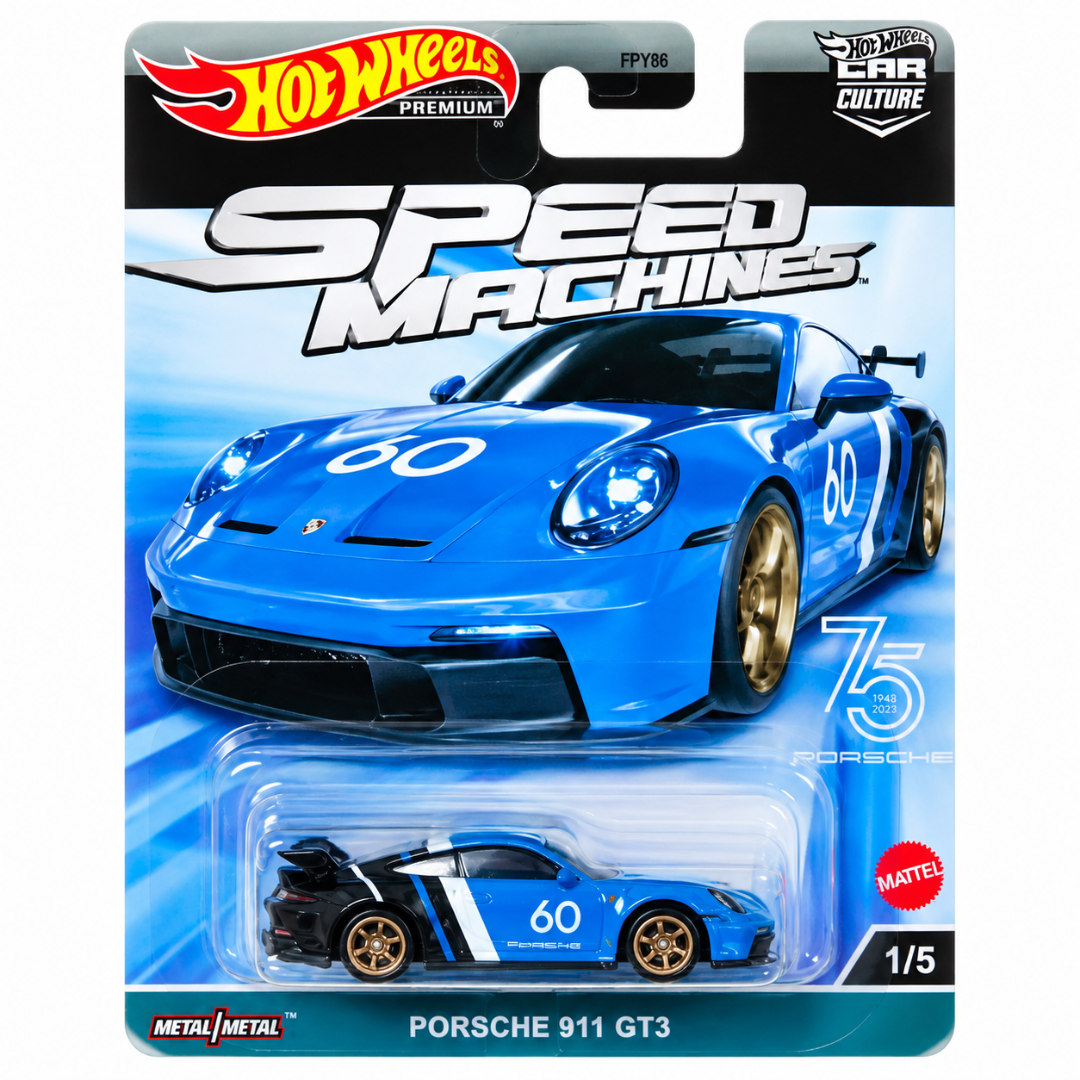 Hot Wheels Imported 2023 Premium Car Culture Speed Machines Complete Set of 5 โ 1:64