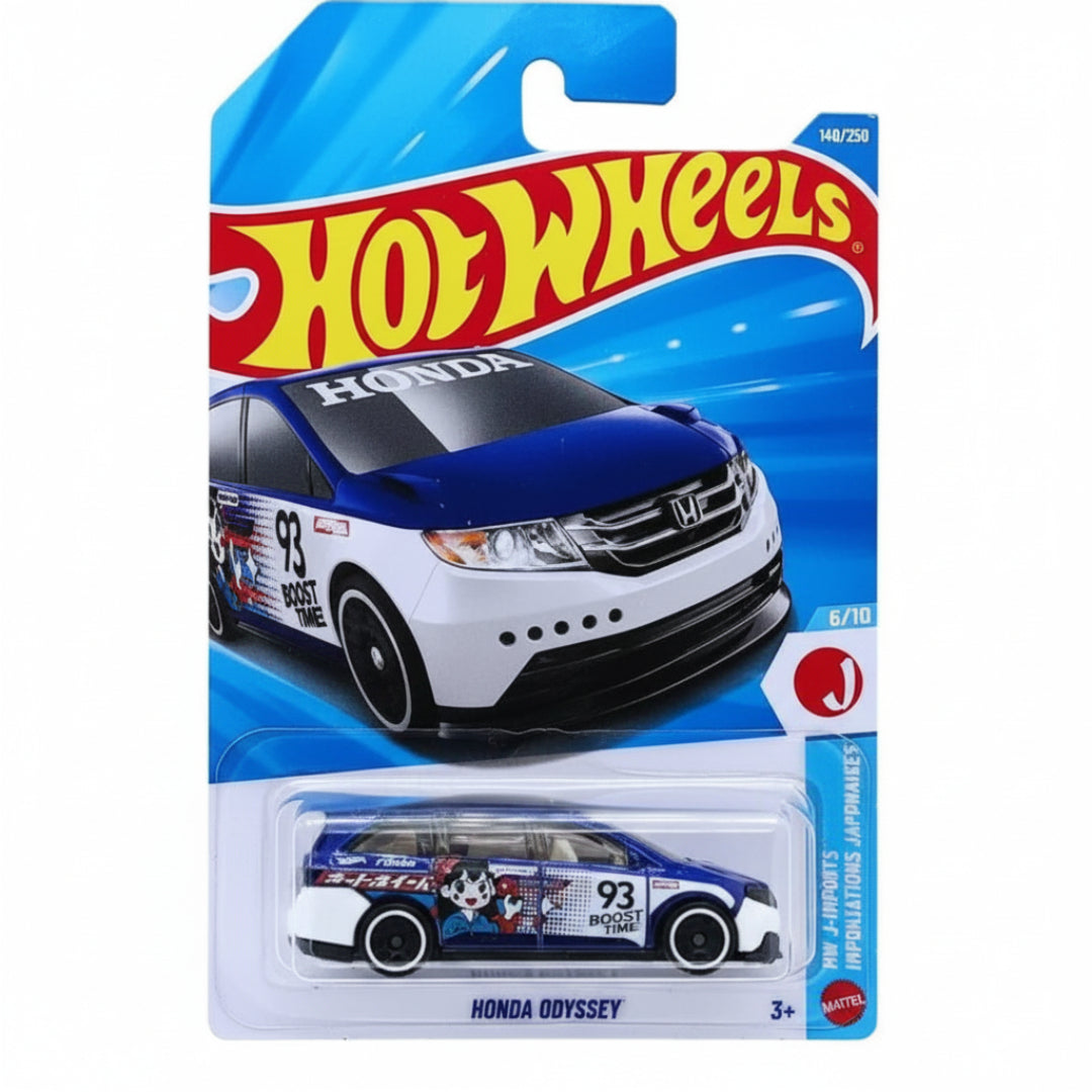 Hot Wheels Imported Honda Odyssey HW J-Imports 2026 1:64 Diecast Car โ Blue
