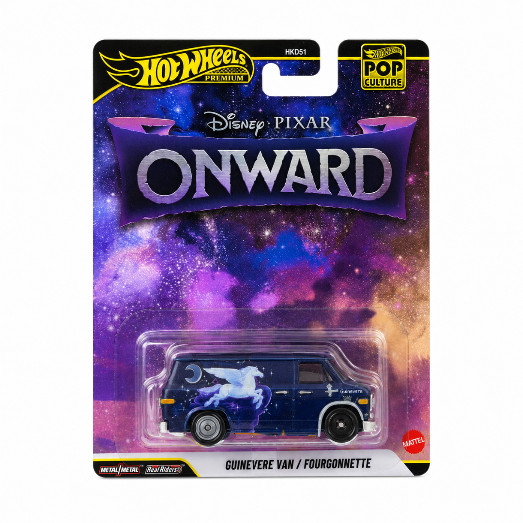 Hot Wheels Imported Premium Pop Culture Disney Pixar Onward Guinevere Van 1:64 Diecast Model
