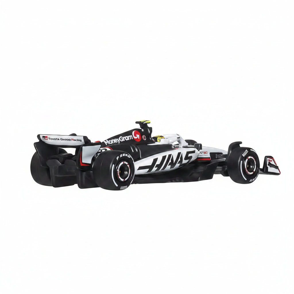 Hot Wheels Premium F1 2025 MoneyGram Haas F1 Team #31 1:64 Diecast Race Car with Real Riders