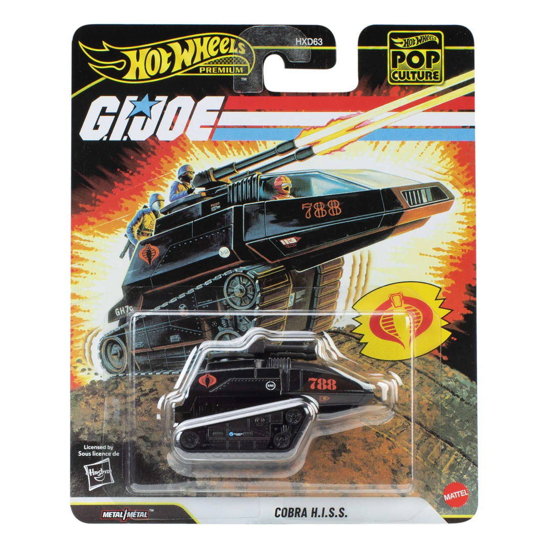 Hot Wheels Premium Imported G.I. Joe Cobra H.I.S.S. Tank – Diecast Collectible 1:64 Scale