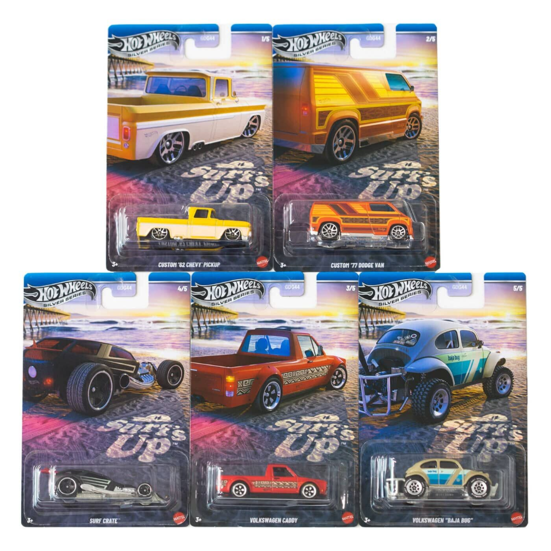 Hot Wheels Premium Silver Series Set Of 5 1:64 Scale