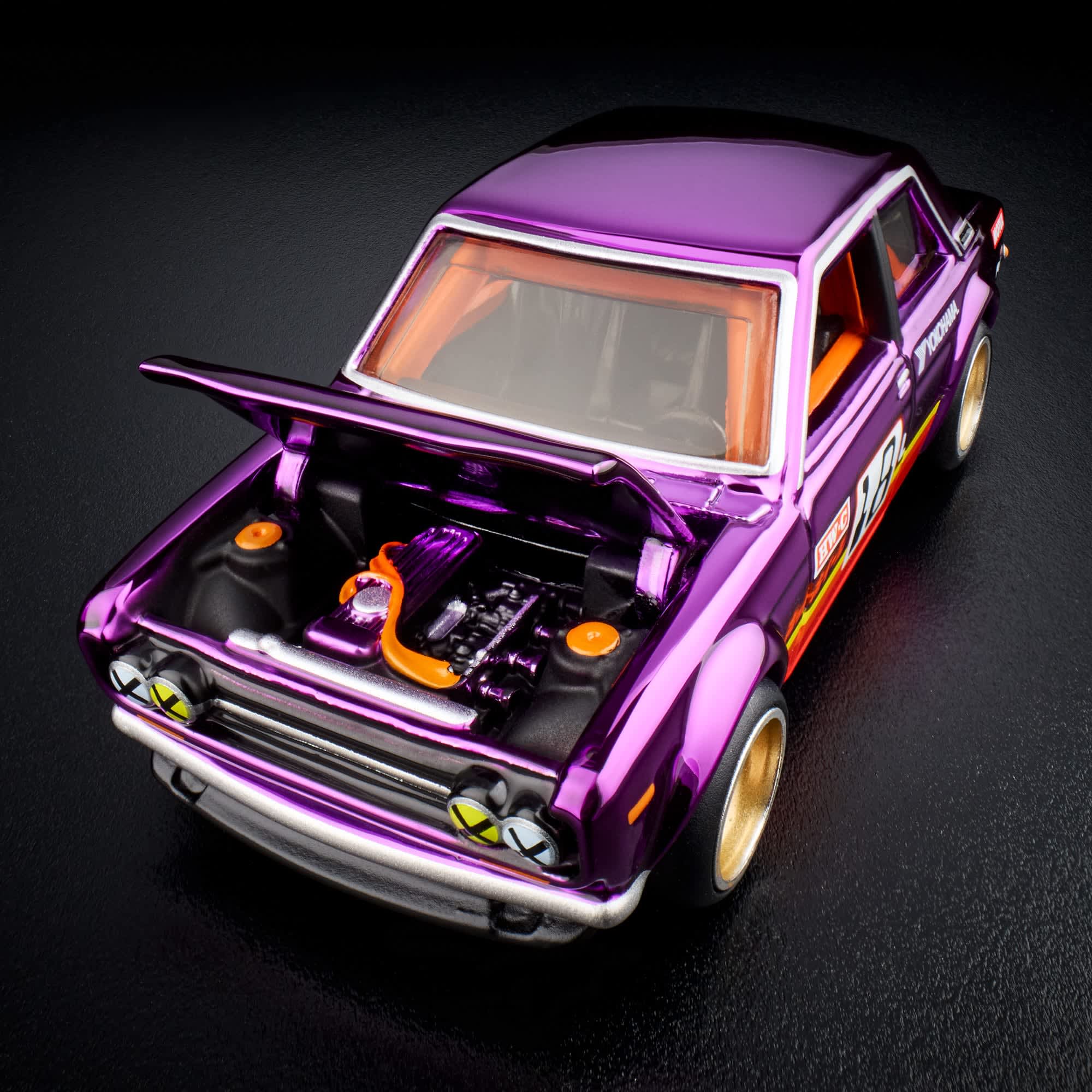 Hot Wheels RLC Exclusive ’71 Datsun 510 Spectraflame Purple 1:64 Diecast – Premium Collector Edition