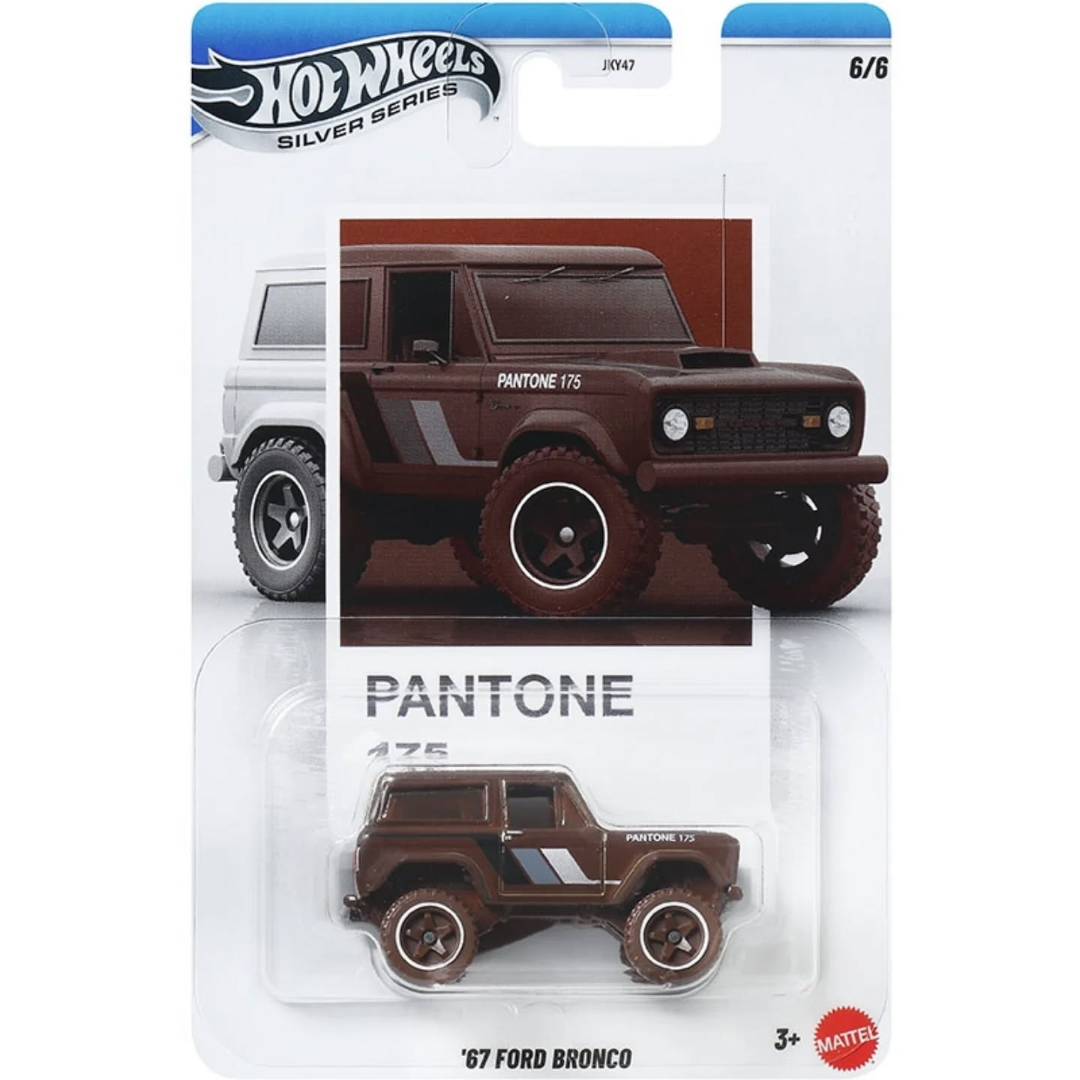Hot Wheels Silver Series Imported 67 Ford Bronco Pantone 175 – 1:64 Diecast Model