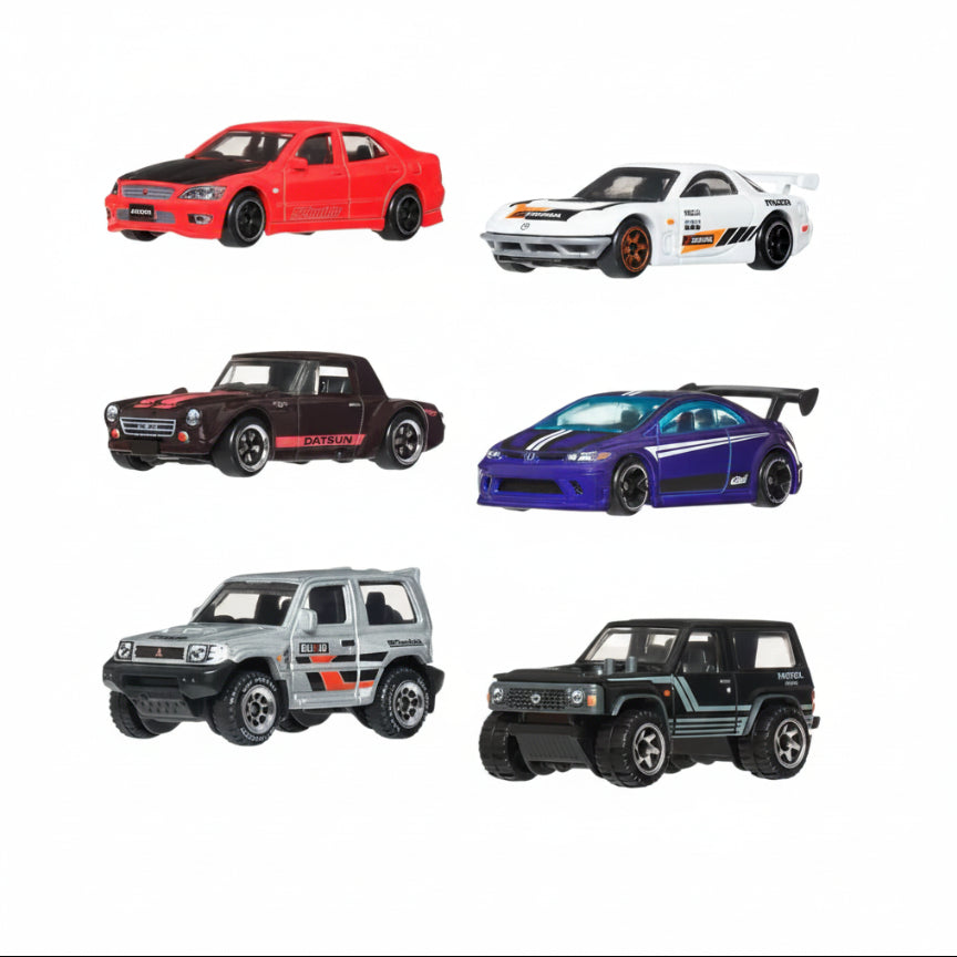 Hot Wheels Silver Series Premium 6-Car Diecast Collector Set | 1:64 Scale