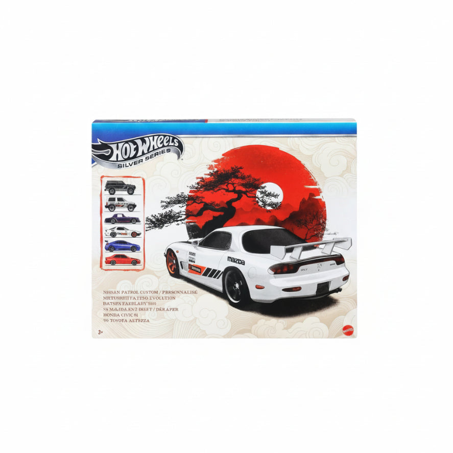Hot Wheels Silver Series Premium 6-Car Diecast Collector Set | 1:64 Scale