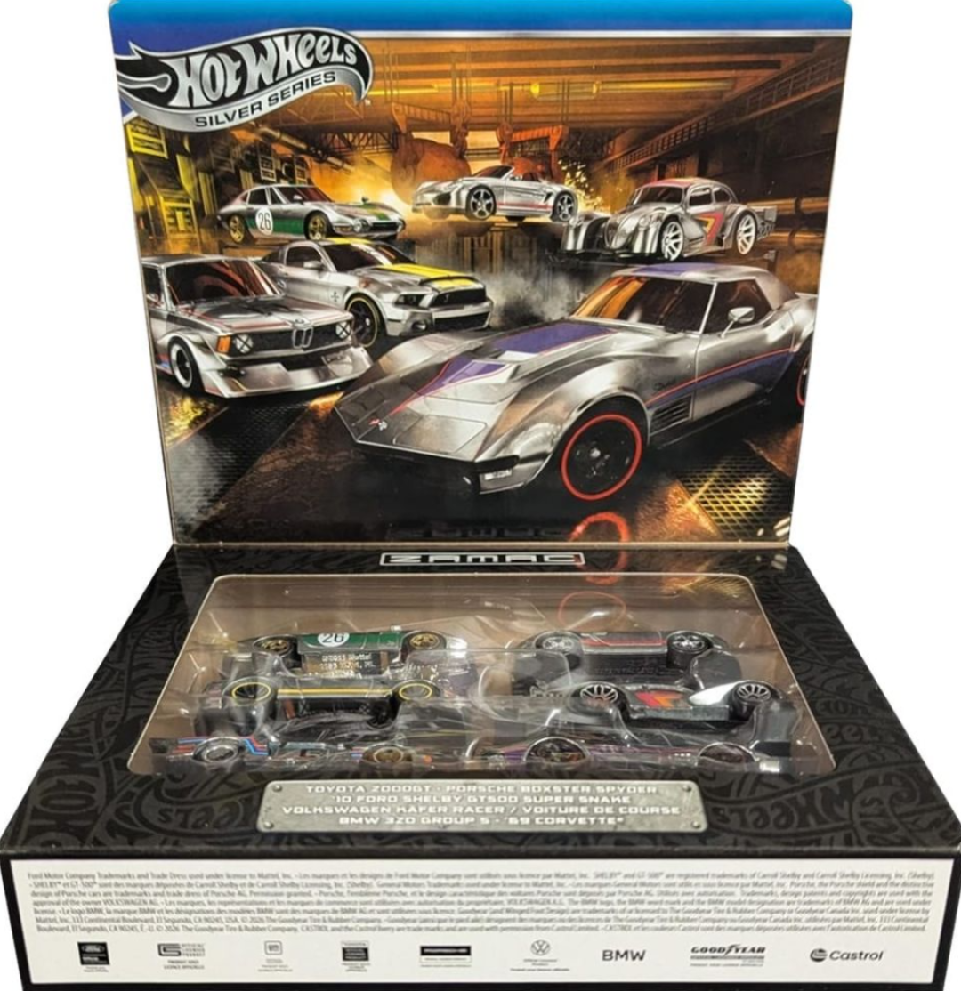 Hot Wheels Silver Series ZAMAC 6-Car Die-Cast Set
