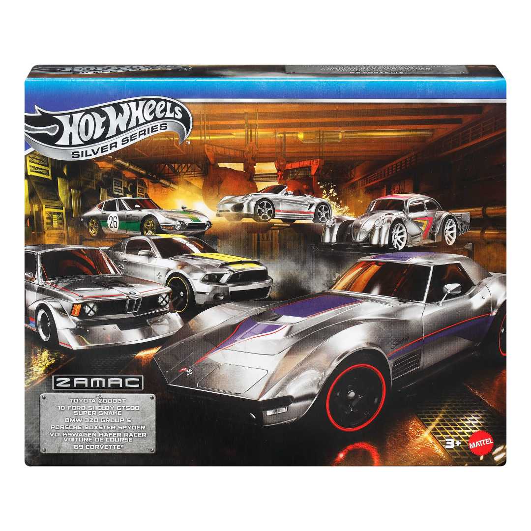 Hot Wheels Silver Series ZAMAC 6-Car Die-Cast Set