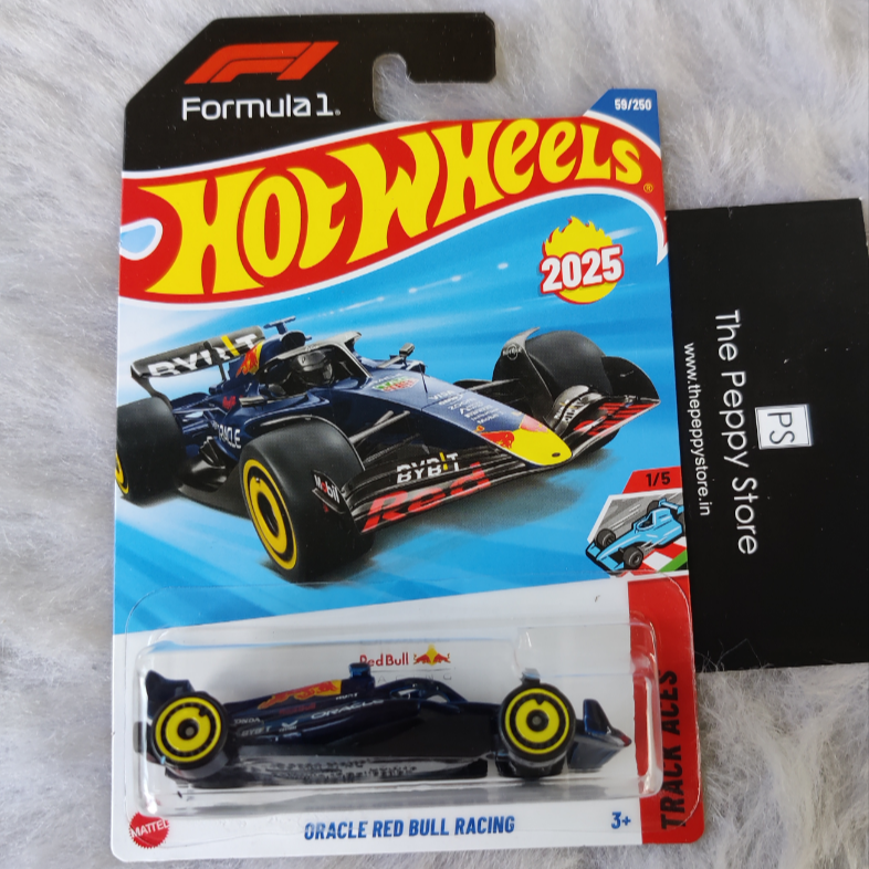 Imported Oracle Red Bull racing Hot Wheels vehicle Exclusive Collection 2025 case.