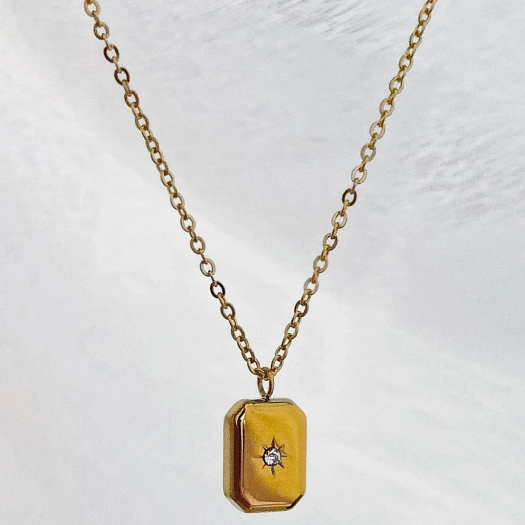 Solitaire North Star Necklace